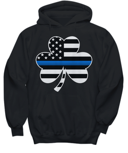 Thin Blue Line Saint Patrick's Day Sweatshirt - Heroic Defender