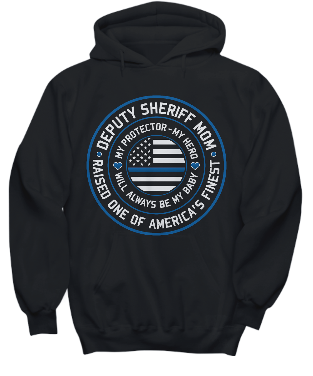 Deputy Sheriff Mom Hoodie - Heroic Defender