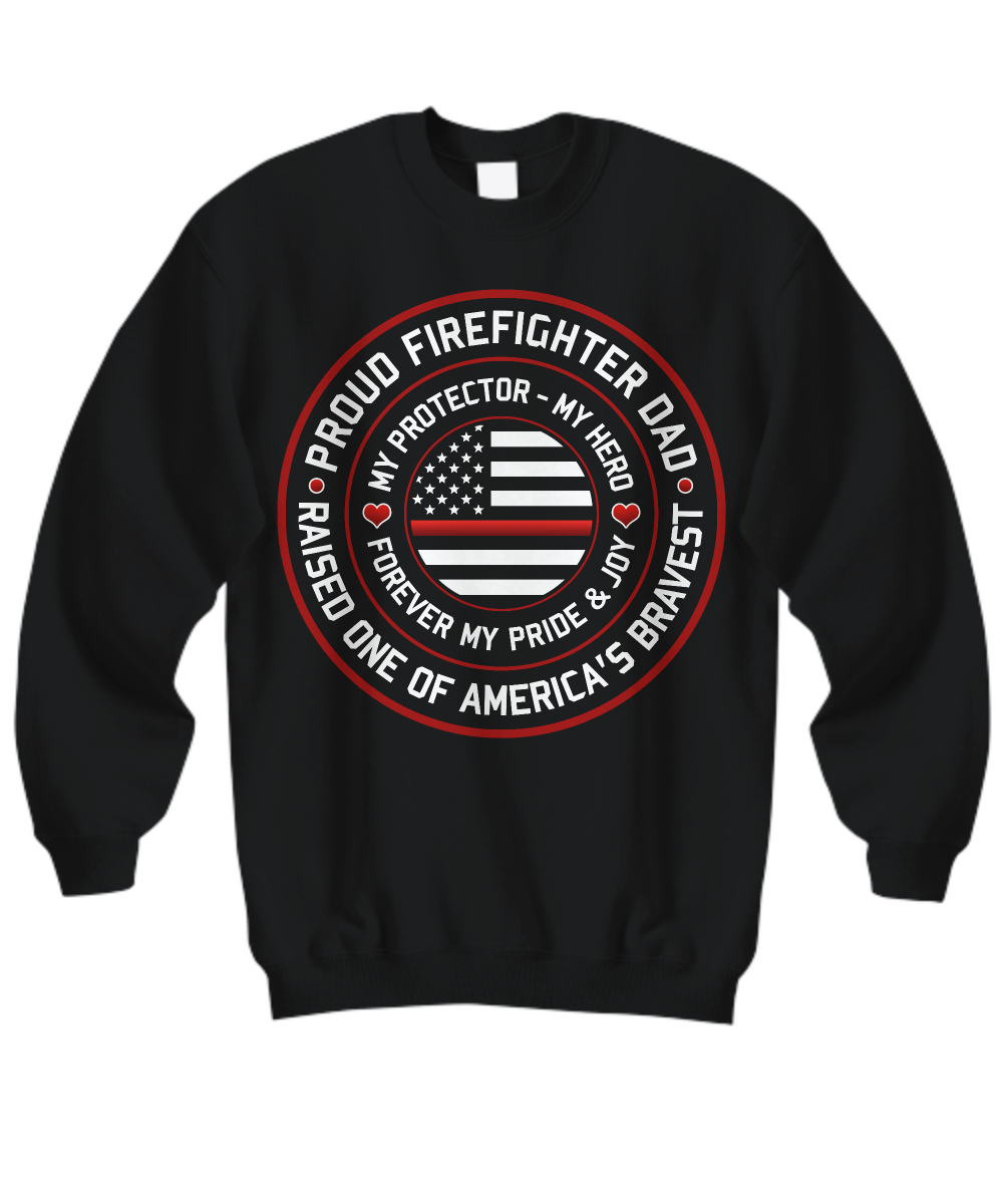 Proud Firefighter Dad Hoodie - Heroic Defender