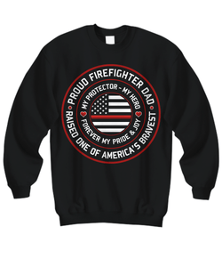 Proud Firefighter Dad Hoodie - Heroic Defender