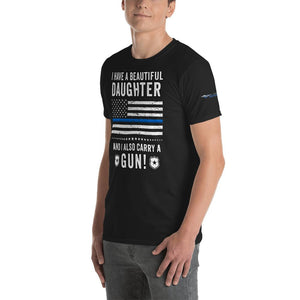 Protective Police Dad Shirt - Heroic Defender