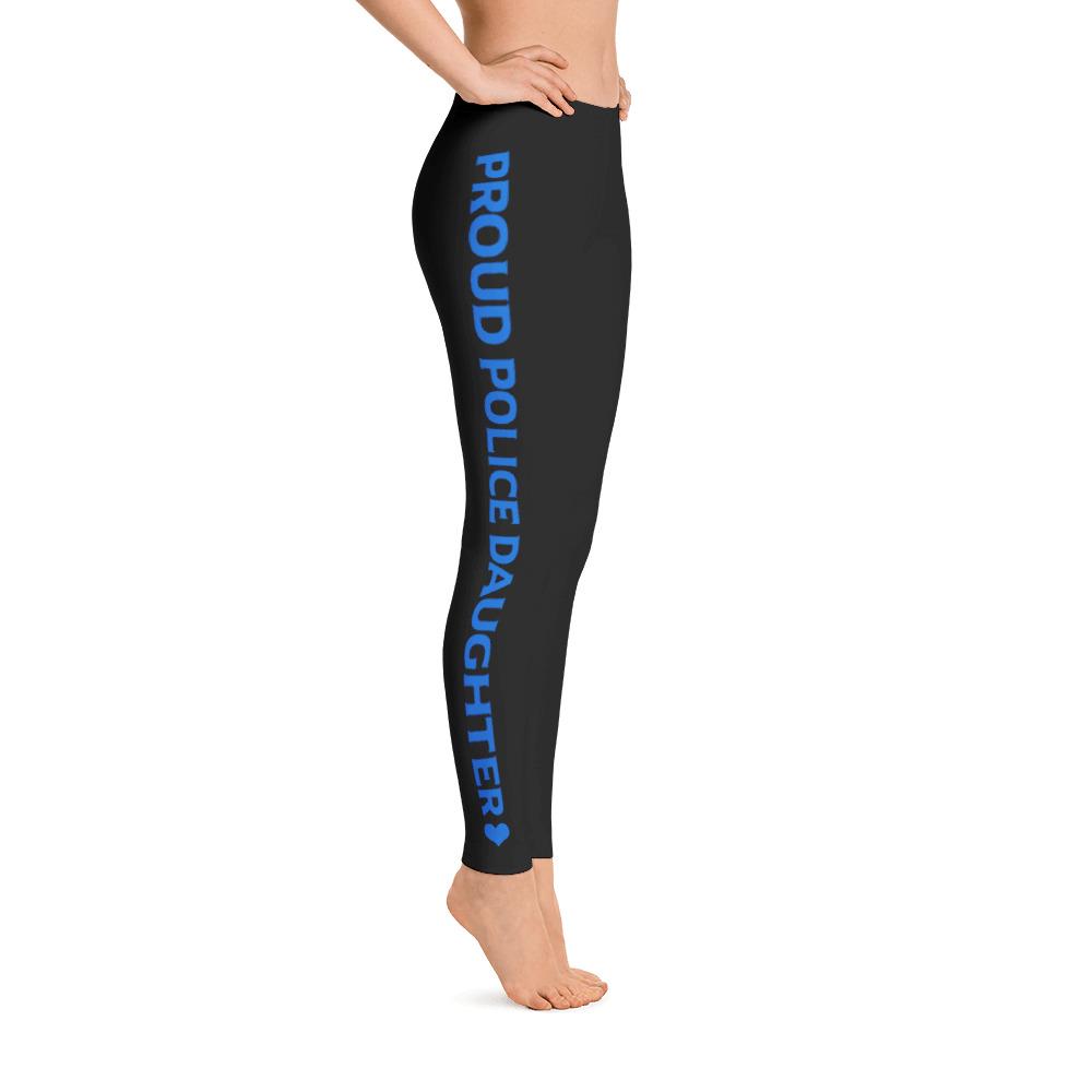 Proud Police Daughter Leggings - Heroic Defender