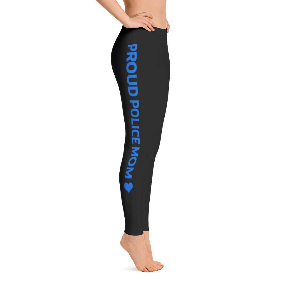 Proud Police Mom Leggings - Heroic Defender