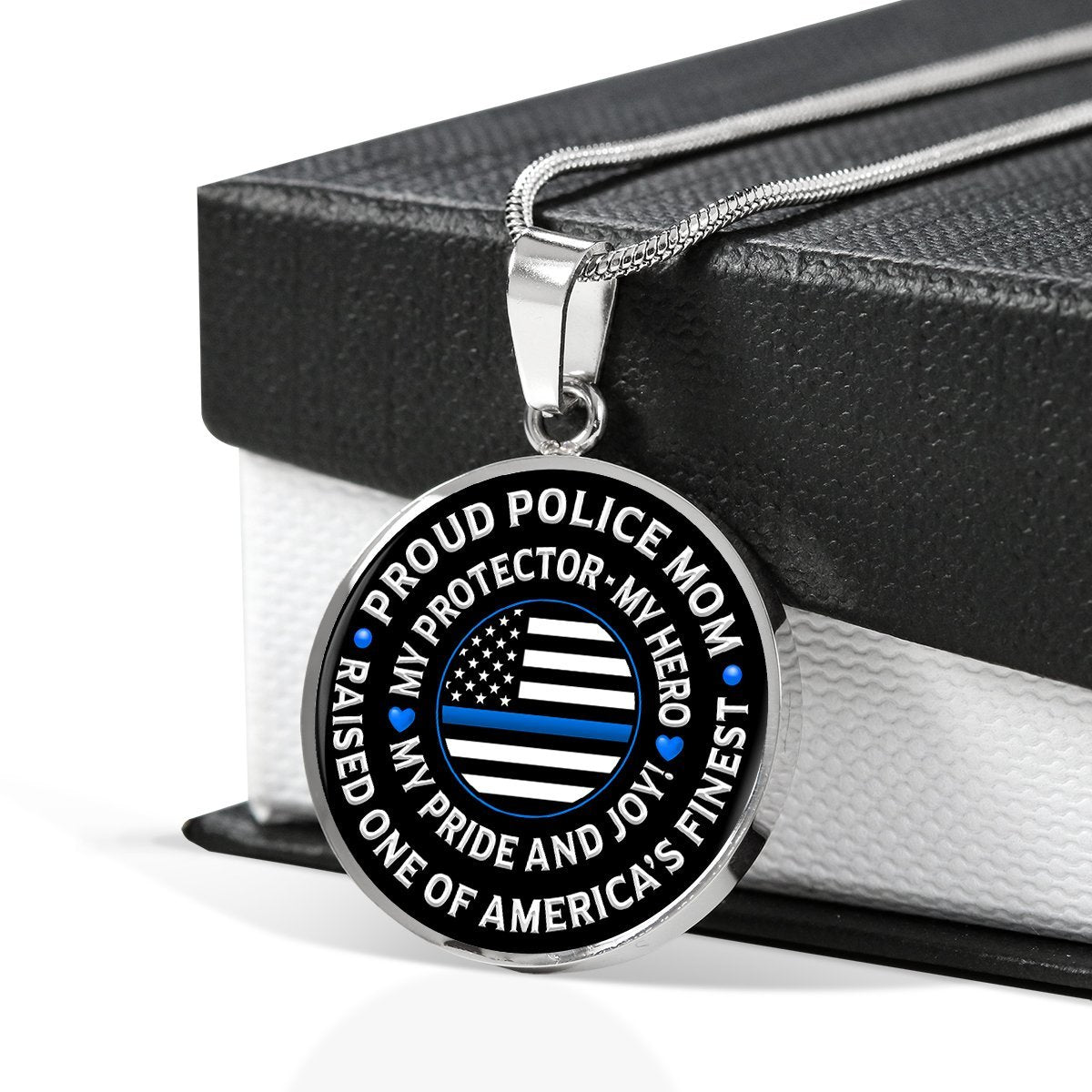 Police Mom "Pride and Joy" Necklace - Heroic Defender