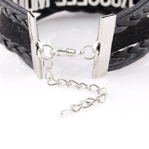 Firefighter Wife Infinity Love Bracelet With Heart Charm - Heroic Defender