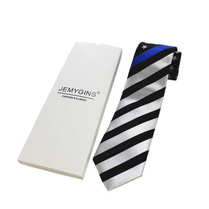Thin Blue Line Flag Neck Tie - Heroic Defender