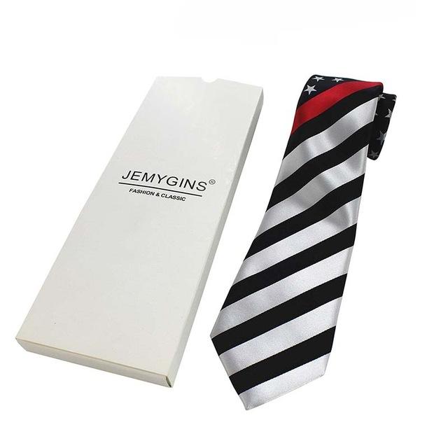 Thin Red Line Flag Neck Tie - Heroic Defender