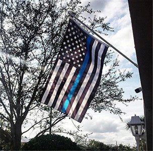 Thin Blue Line Police Flag - Heroic Defender