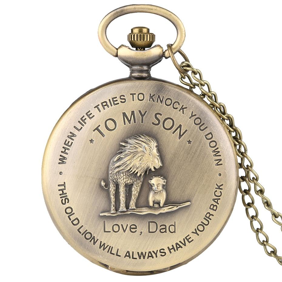 This Old Lion "Dad To Son" Pocket Watch | Heroic Defender