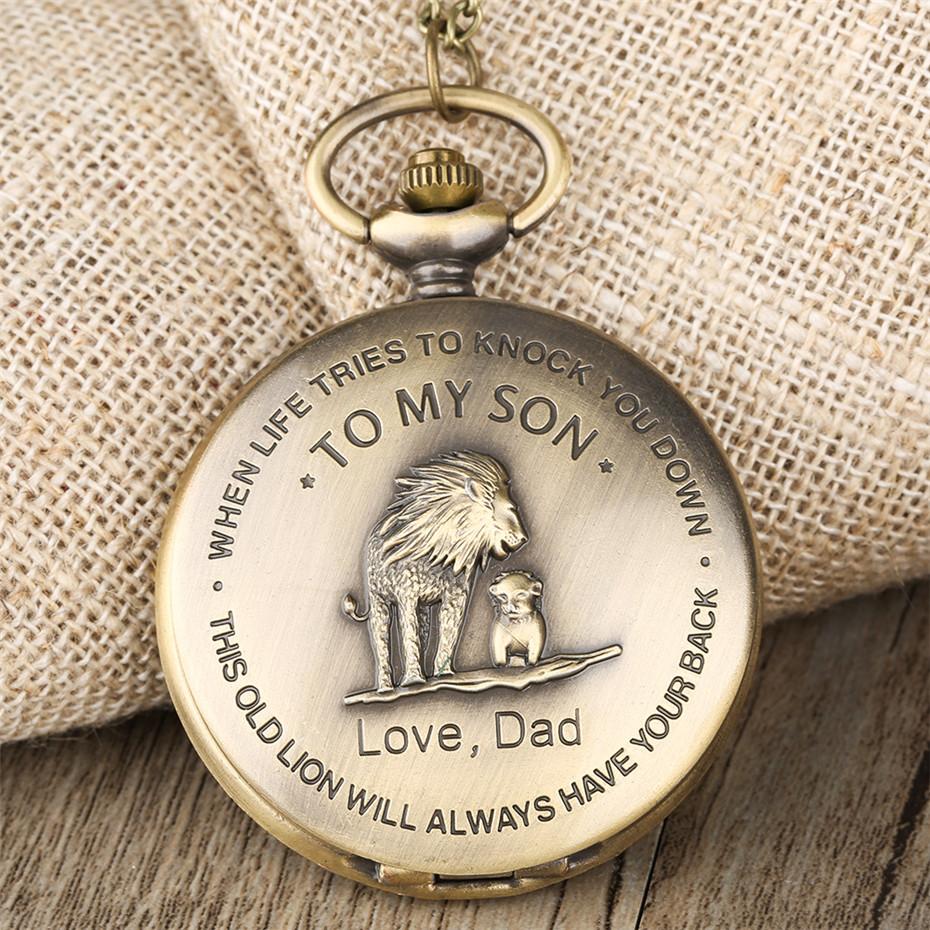 This Old Lion "Dad To Son" Pocket Watch | Heroic Defender