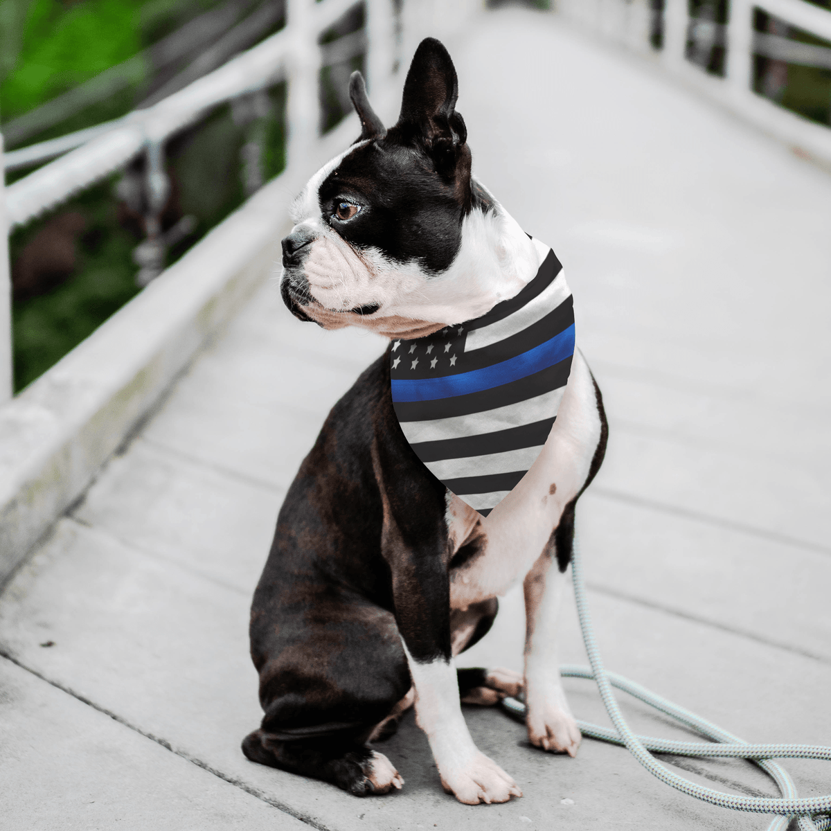 Thin Blue Line Pet Bandana | Heroic Defender